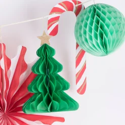 Christmas Honeycomb Garland><noscript><img width=