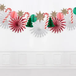 Christmas Honeycomb Garland><noscript><img width=