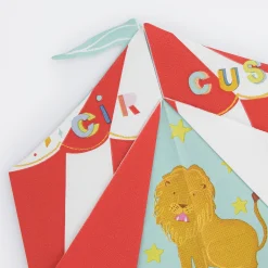 Circus Shaped Big Top Napkins (x 16)>Meri Meri Discount