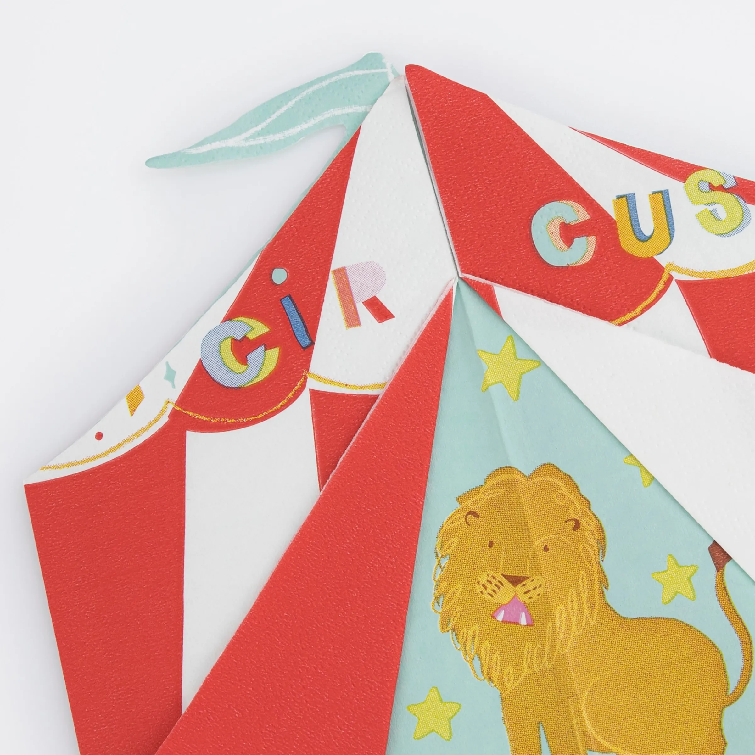 Circus Shaped Big Top Napkins (x 16)>Meri Meri Discount