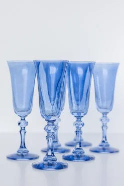 Cobalt Blue Regal Flutes ( x 6)>Meri Meri Fashion