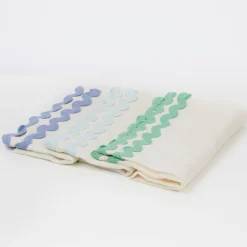 Colorful Ricrac Fabric Napkins (x 6)><noscript><img width=