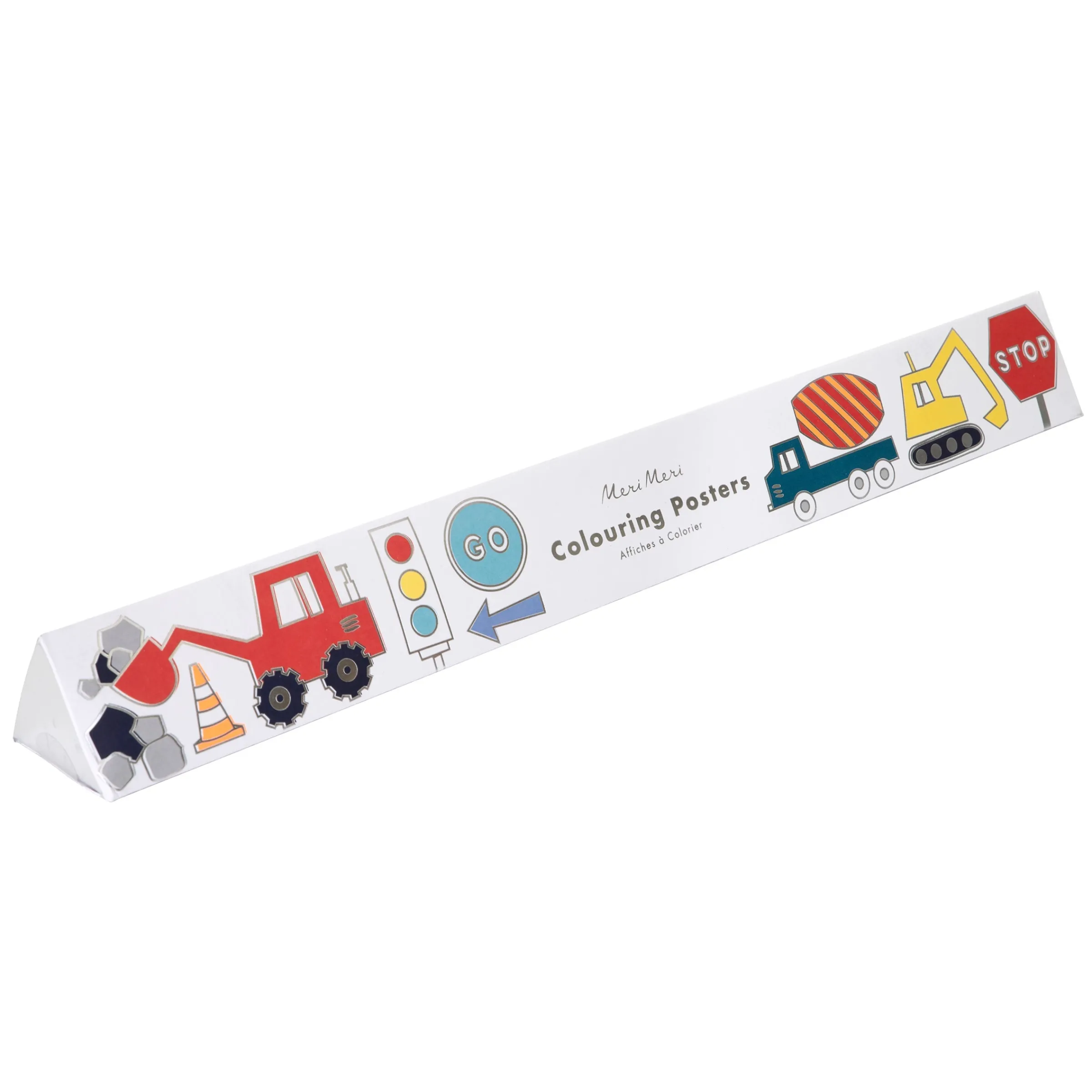 Construction Coloring Posters (x 2)>Meri Meri Clearance