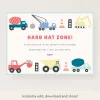 Construction Download & Print Invitation>Meri Meri New