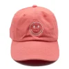 Coral Crush Smiley Face Hat>Meri Meri New
