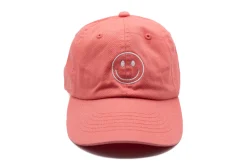 Coral Crush Smiley Face Hat>Meri Meri New