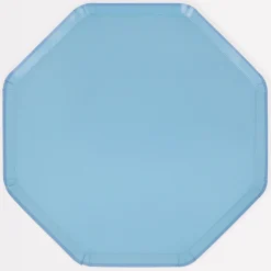 Cornflower Blue Dinner Plates (x 8)>Meri Meri Clearance