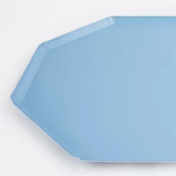 Cornflower Blue Dinner Plates (x 8)><noscript><img width=