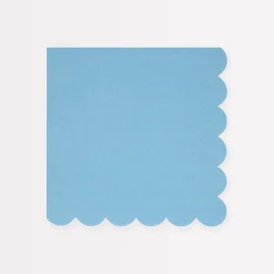 Cornflower Blue Large Napkins (x 16)>Meri Meri Fashion