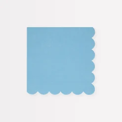 Cornflower Blue Small Napkins (x 16)>Meri Meri Clearance