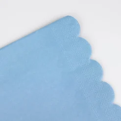 Cornflower Blue Small Napkins (x 16)>Meri Meri Clearance