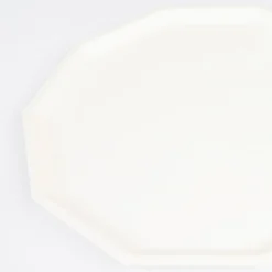 Cream Decagon Compostable Dinner Plates (x 8)><noscript><img width=
