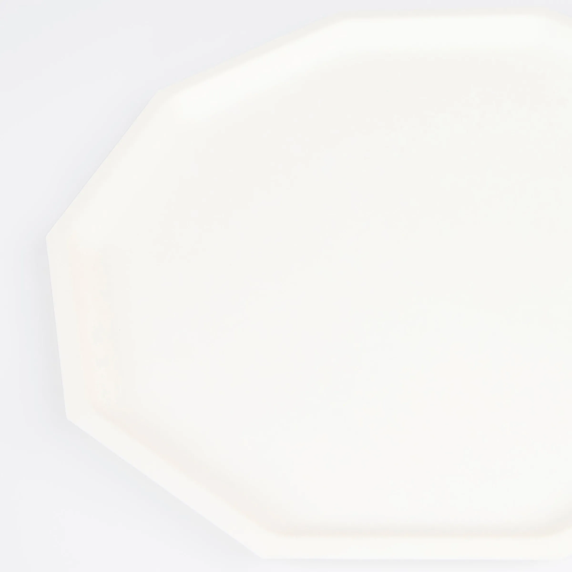 Cream Decagon Compostable Dinner Plates (x 8)>Meri Meri Discount
