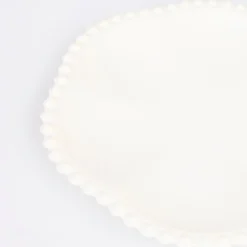 Cream Dot Edged Flower Compostable Side Plates (x 8)><noscript><img width=