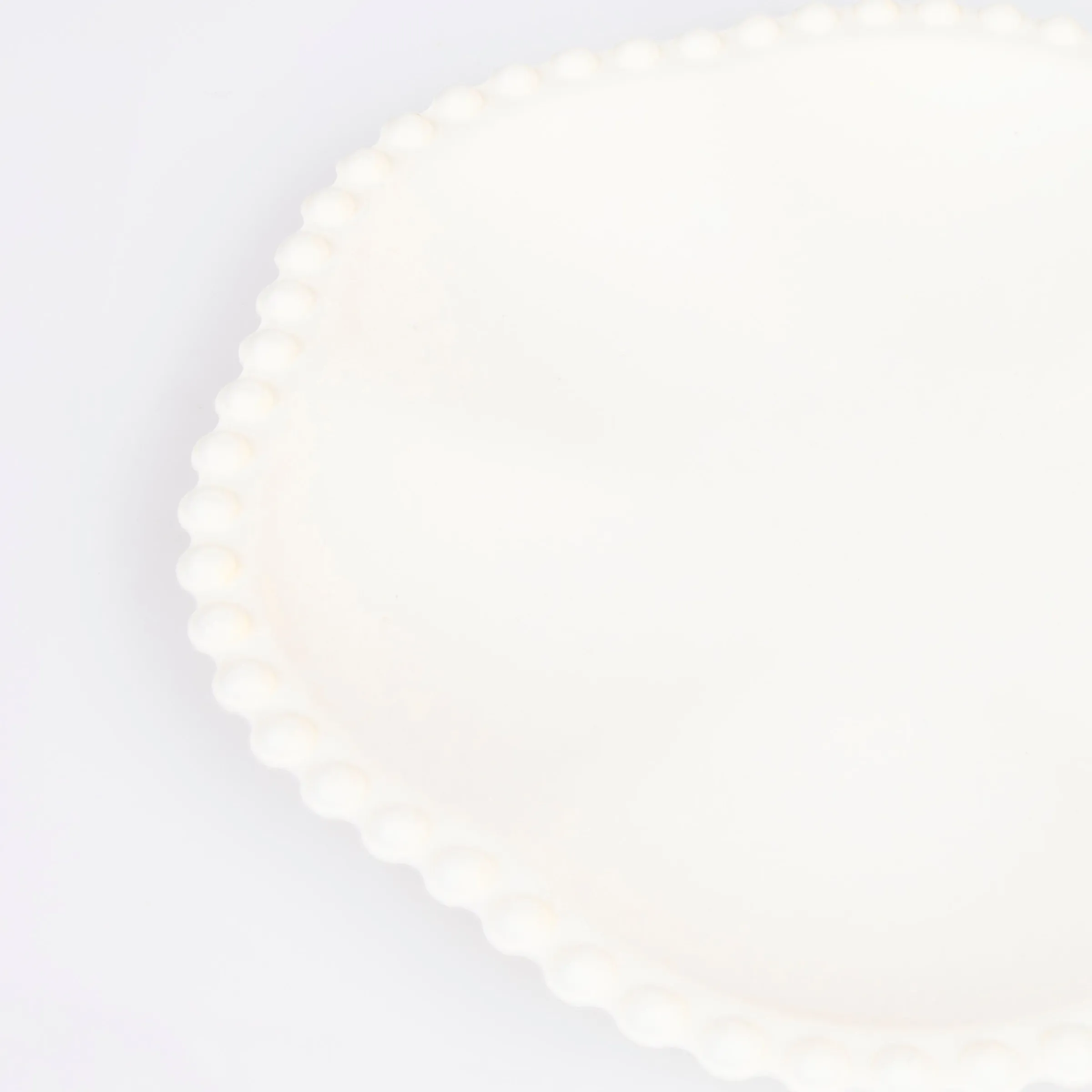 Cream Dot Edged Flower Compostable Side Plates (x 8)>Meri Meri Best