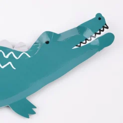 Crocodile Plates (x 8)>Meri Meri Best