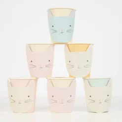 Cute Kitten Cups (x 8)>Meri Meri Sale