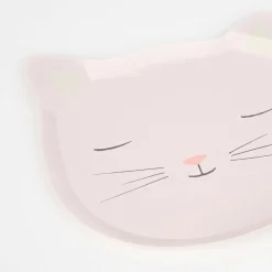 Cute Kitten Plates (x 8)>Meri Meri Hot