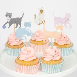 Cute Kittens Cupcake Kit (x 24 toppers)>Meri Meri Online