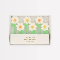 Daisy Candles (x 6)>Meri Meri Fashion