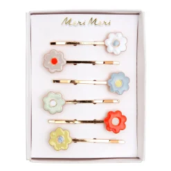 Daisy Enamel Hair Slides (x 6)>Meri Meri Best