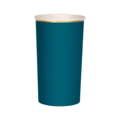 Dark Teal Highball Cups (x 8)>Meri Meri Best