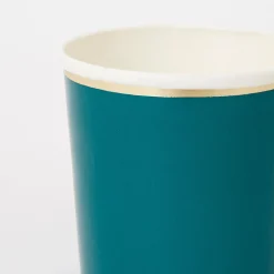 Dark Teal Highball Cups (x 8)>Meri Meri Best