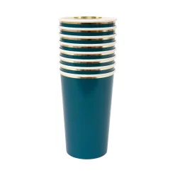 Dark Teal Highball Cups (x 8)><noscript><img width=