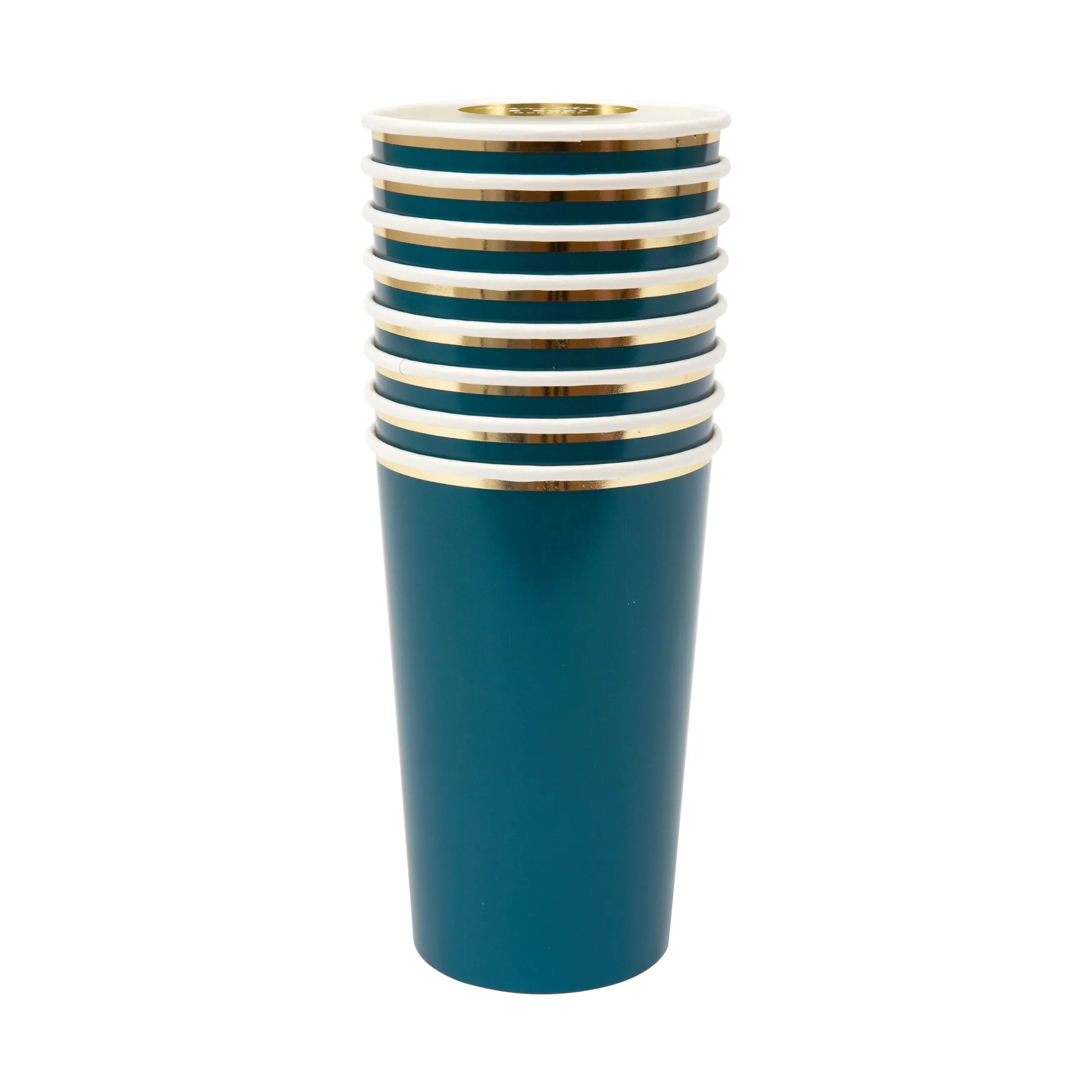Dark Teal Highball Cups (x 8)>Meri Meri Best
