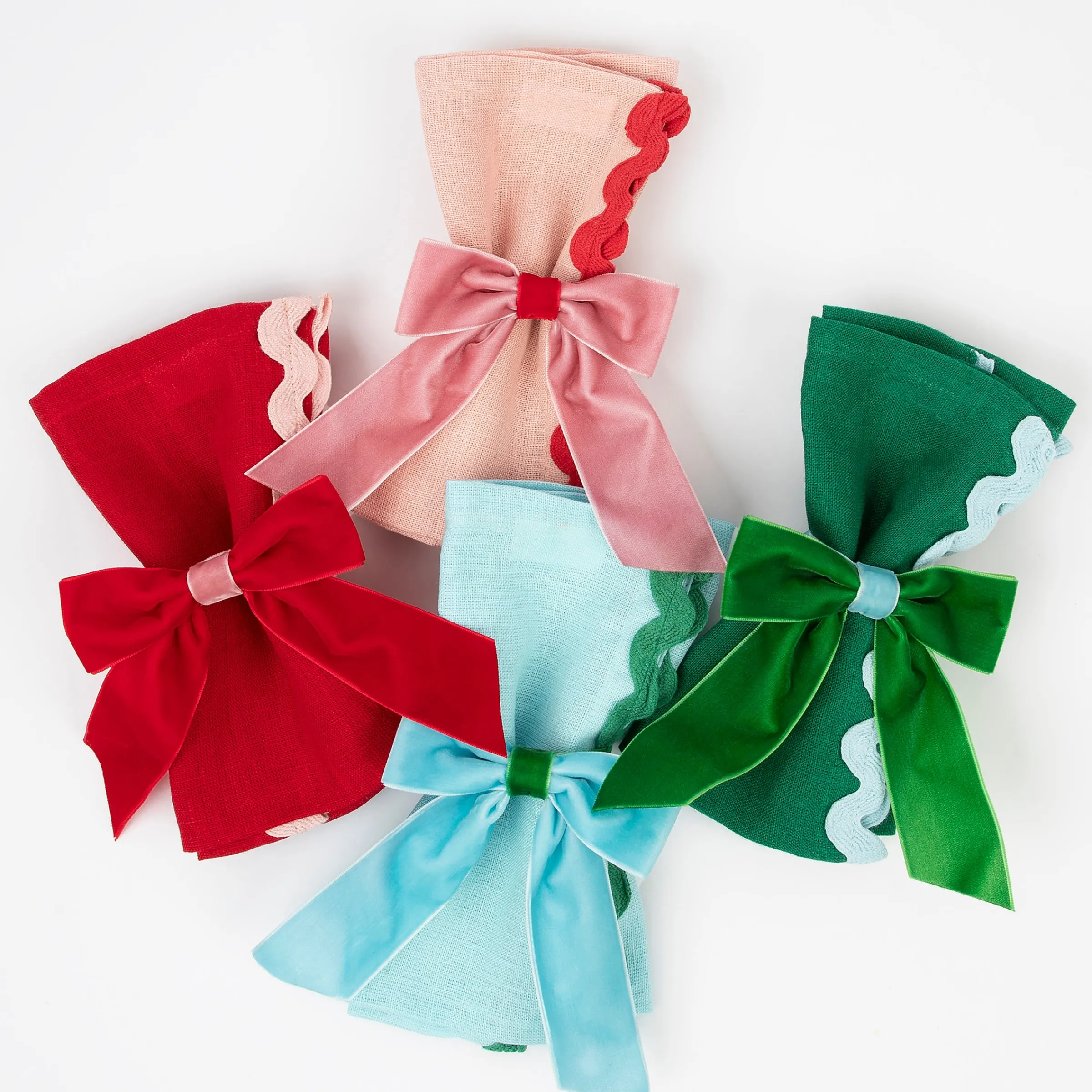 Decorative Velvet Bows (x 4)>Meri Meri Best