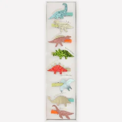 Dino Hair Clips (x 8)>Meri Meri Best