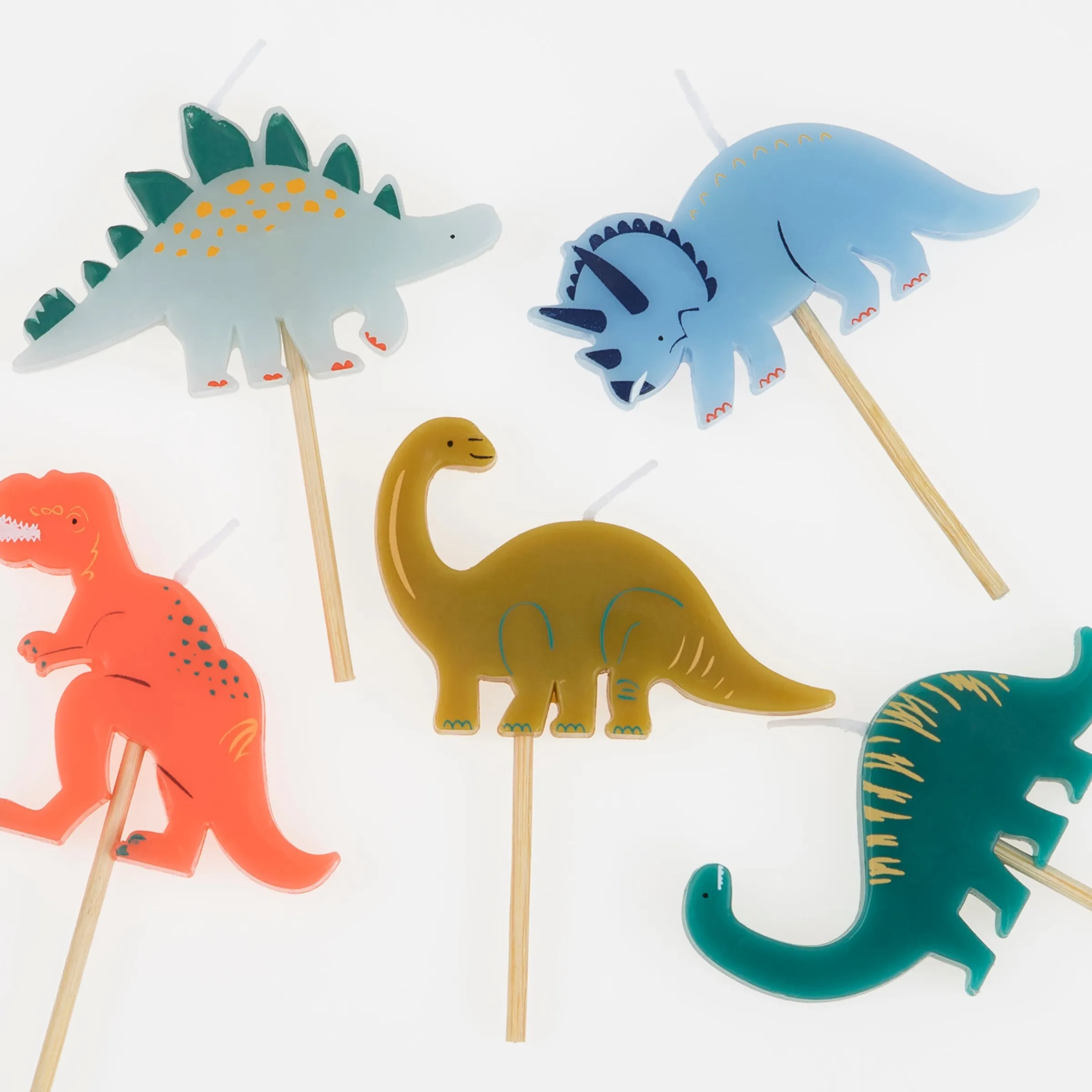 Dinosaur Candles (x 5)>Meri Meri Fashion