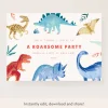 Dinosaur Download & Print Invitation>Meri Meri Best