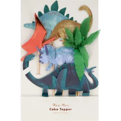 Dinosaur Kingdom Cake Toppers (x 6)>Meri Meri New
