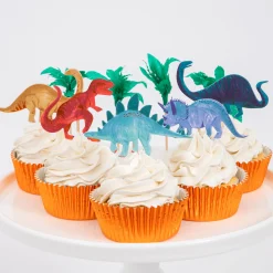 Dinosaur Kingdom Cupcake Kit (x 24 toppers)>Meri Meri Fashion