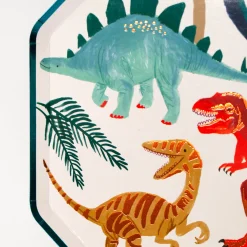 Dinosaur Kingdom Dinner Plates (x 8)>Meri Meri Hot