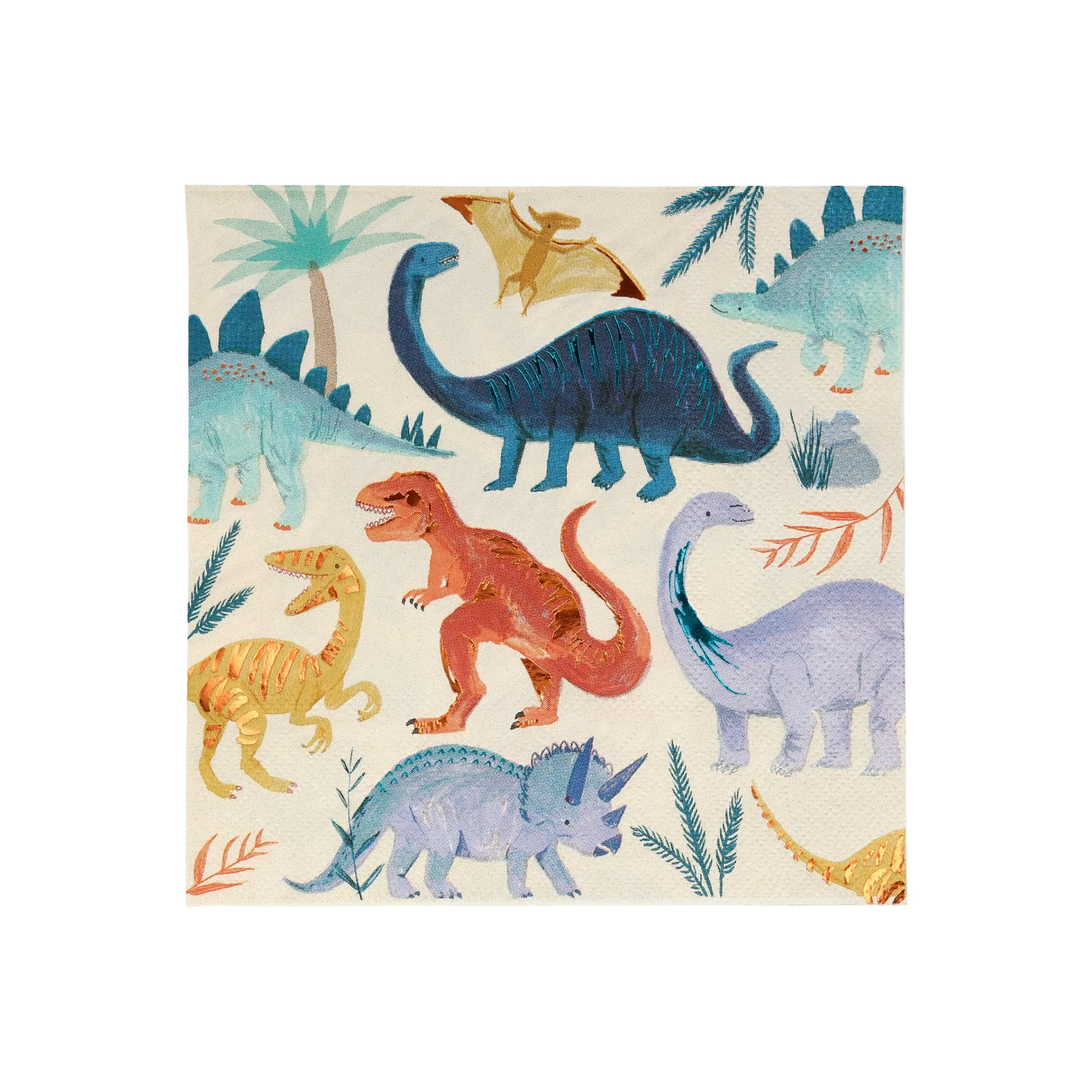 Dinosaur Kingdom Large Napkins (x 16)>Meri Meri Clearance
