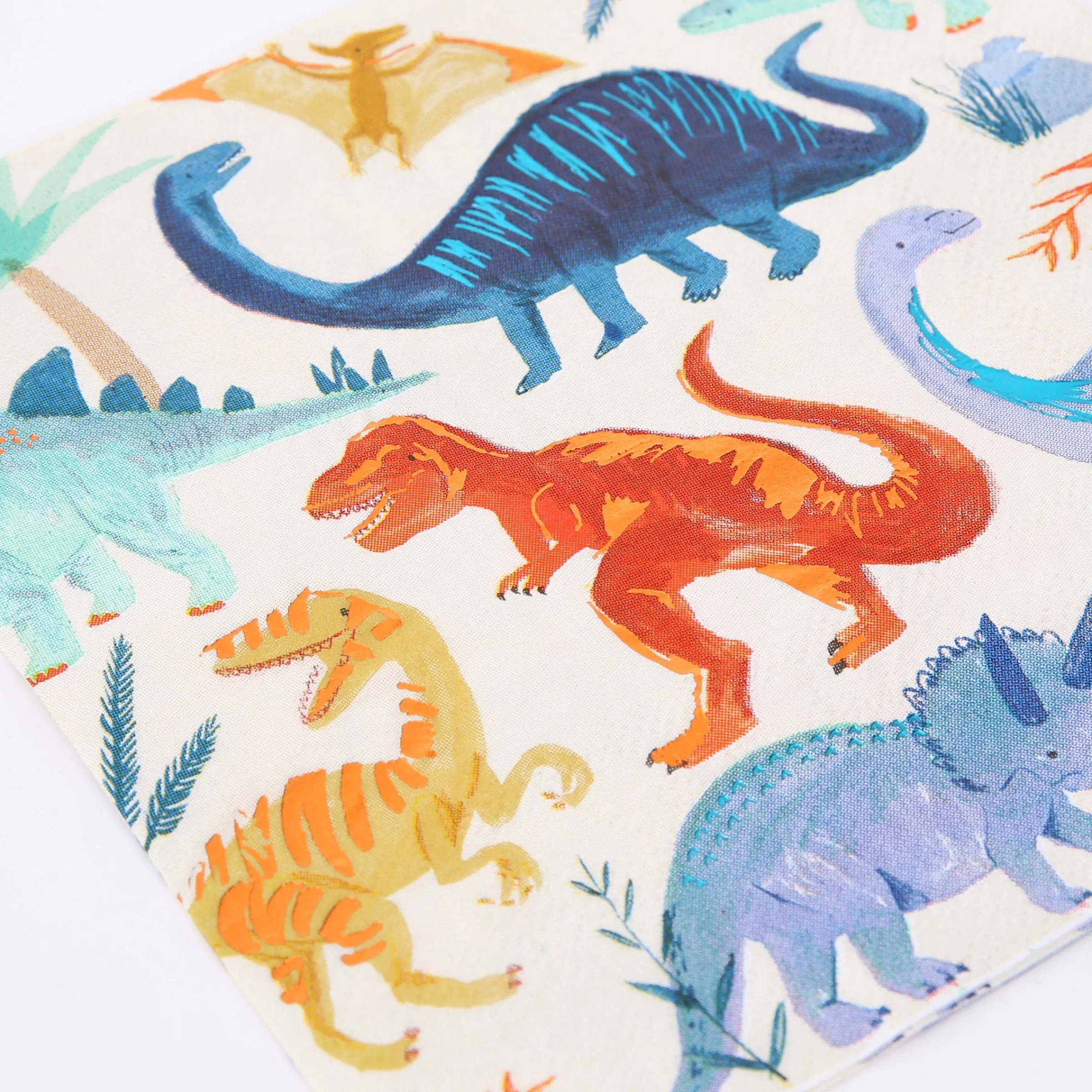 Dinosaur Kingdom Large Napkins (x 16)>Meri Meri Clearance