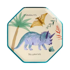 Dinosaur Kingdom Side Plates (x 8)>Meri Meri Online