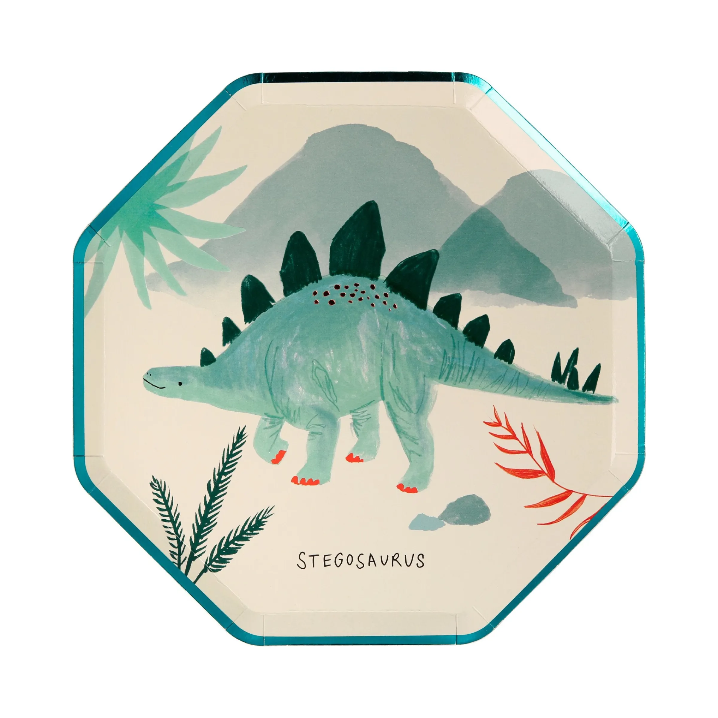 Dinosaur Kingdom Side Plates (x 8)>Meri Meri Online