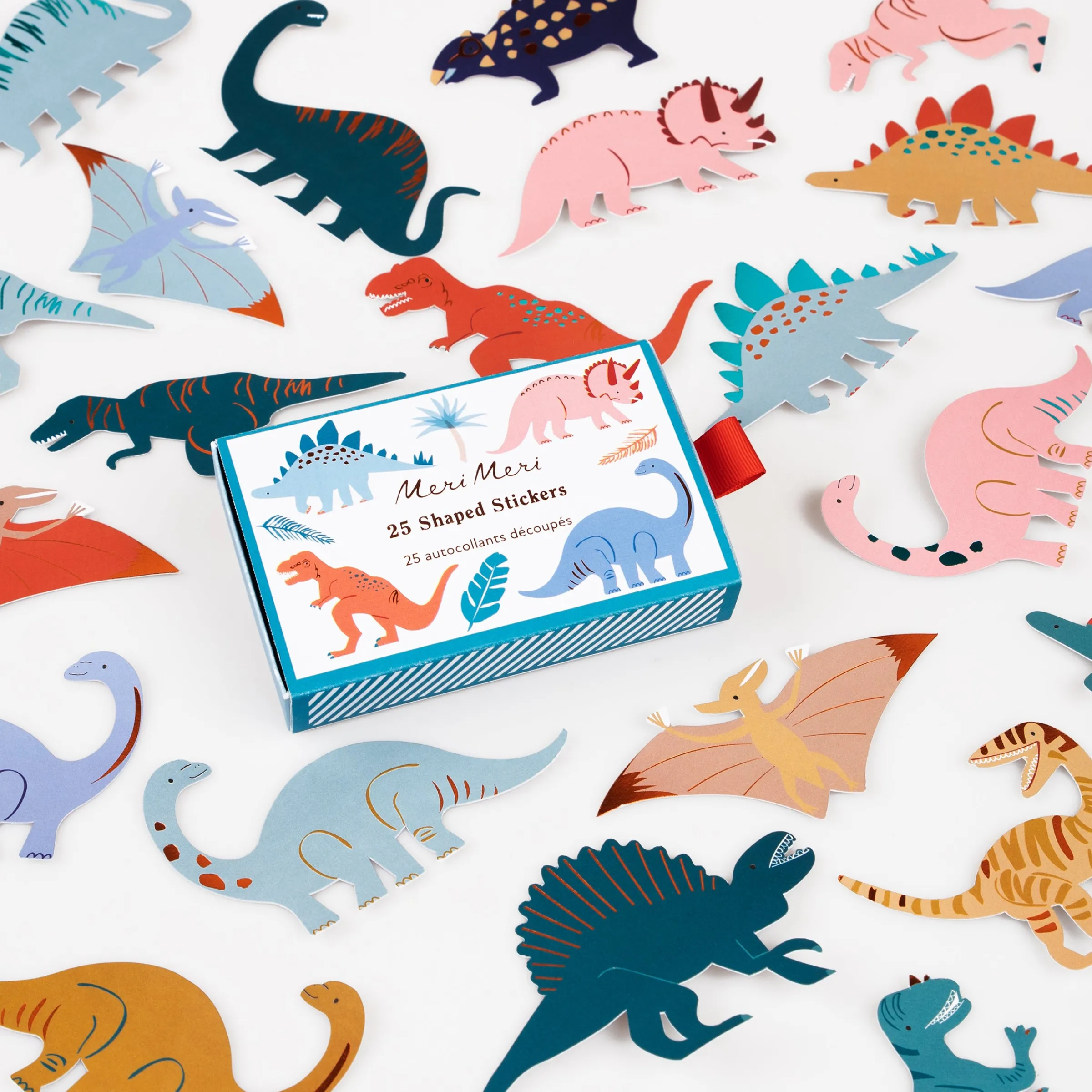 Dinosaur Shaped Stickers (x 25)>Meri Meri Sale