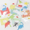 Dinosaurs Kids Valentine's Cards & Erasers Set (x 12)>Meri Meri Discount