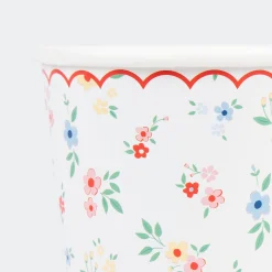 Ditsy Posy Scalloped Cups (x 8)>Meri Meri Best