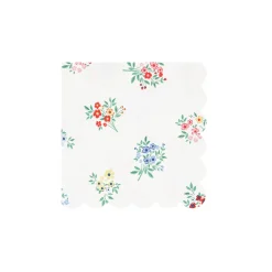 Ditsy Posy Scalloped Small Napkins (x 16)><noscript><img width=