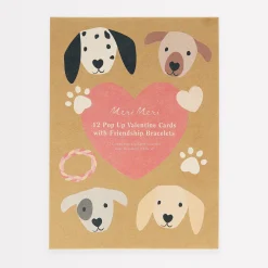 Dog Valentine's Cards (x 12)>Meri Meri Online