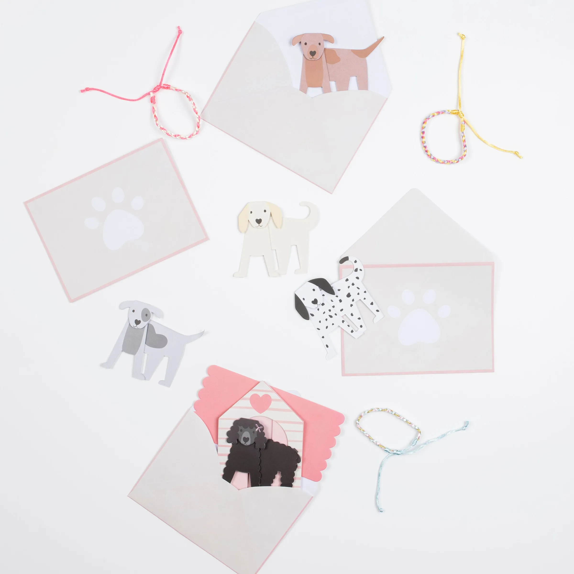 Dog Valentine's Cards (x 12)>Meri Meri Online