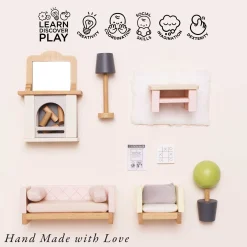 Doll House Sitting Room Furniture Set><noscript><img width=