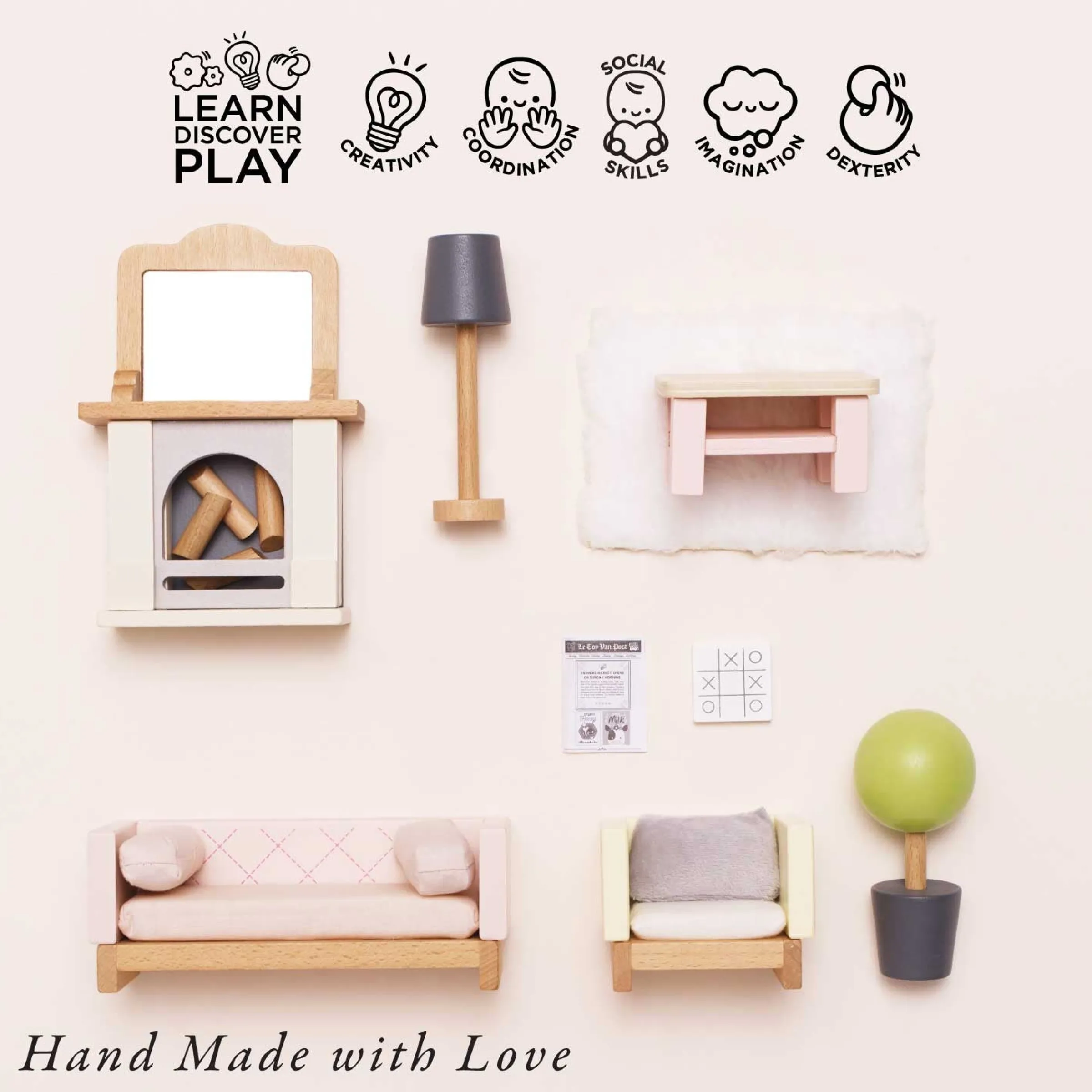 Doll House Sitting Room Furniture Set>Meri Meri New