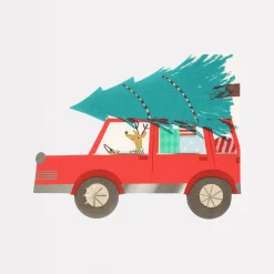 Driving Reindeer Napkins (x 16)>Meri Meri New
