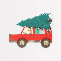 Driving Reindeer Napkins (x 16)><noscript><img width=